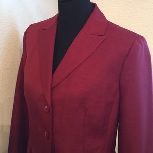 Evan-Picone Brick Red Pant suit
